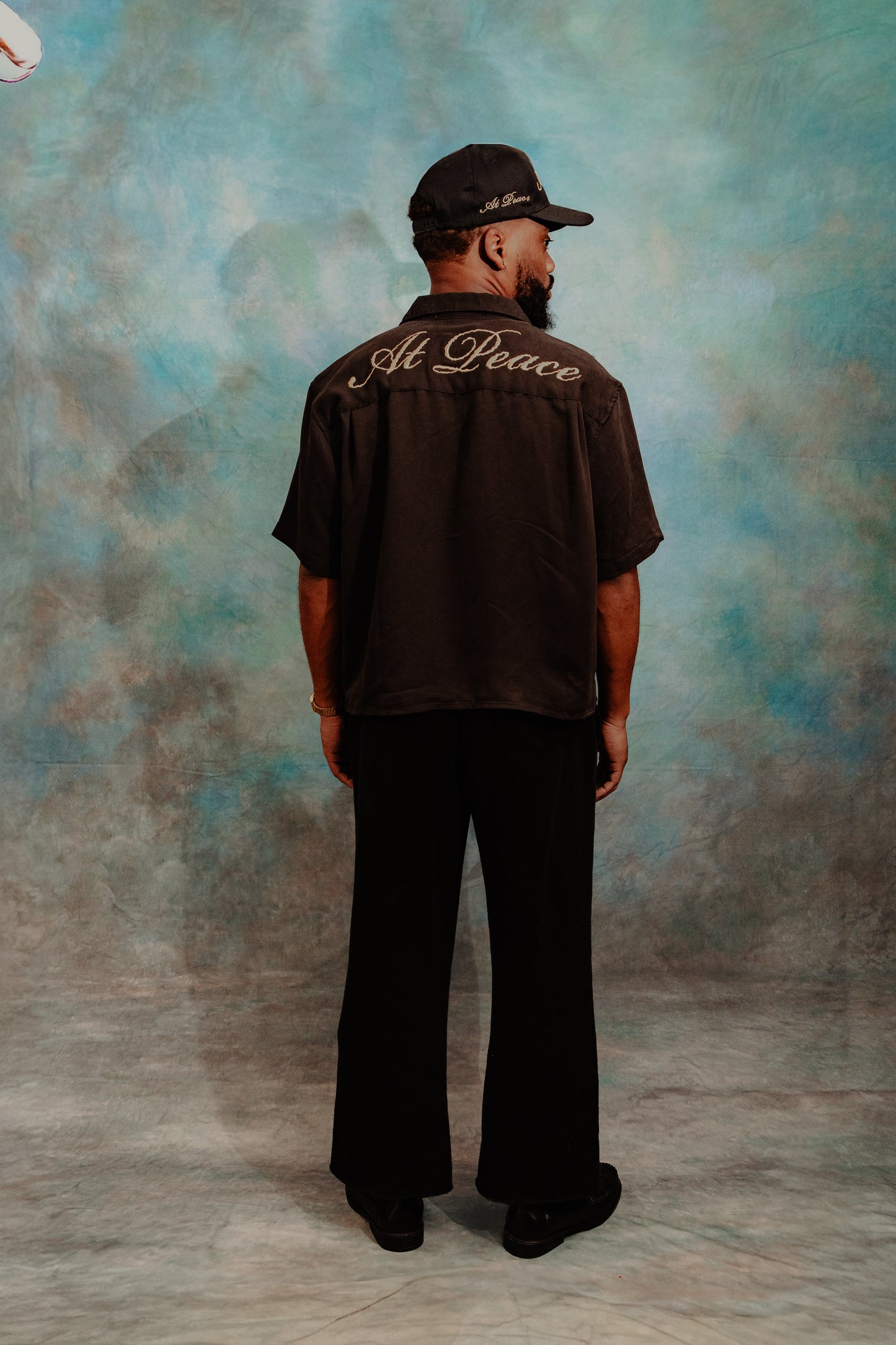 "Unscripted" Cropped Camp Shirt