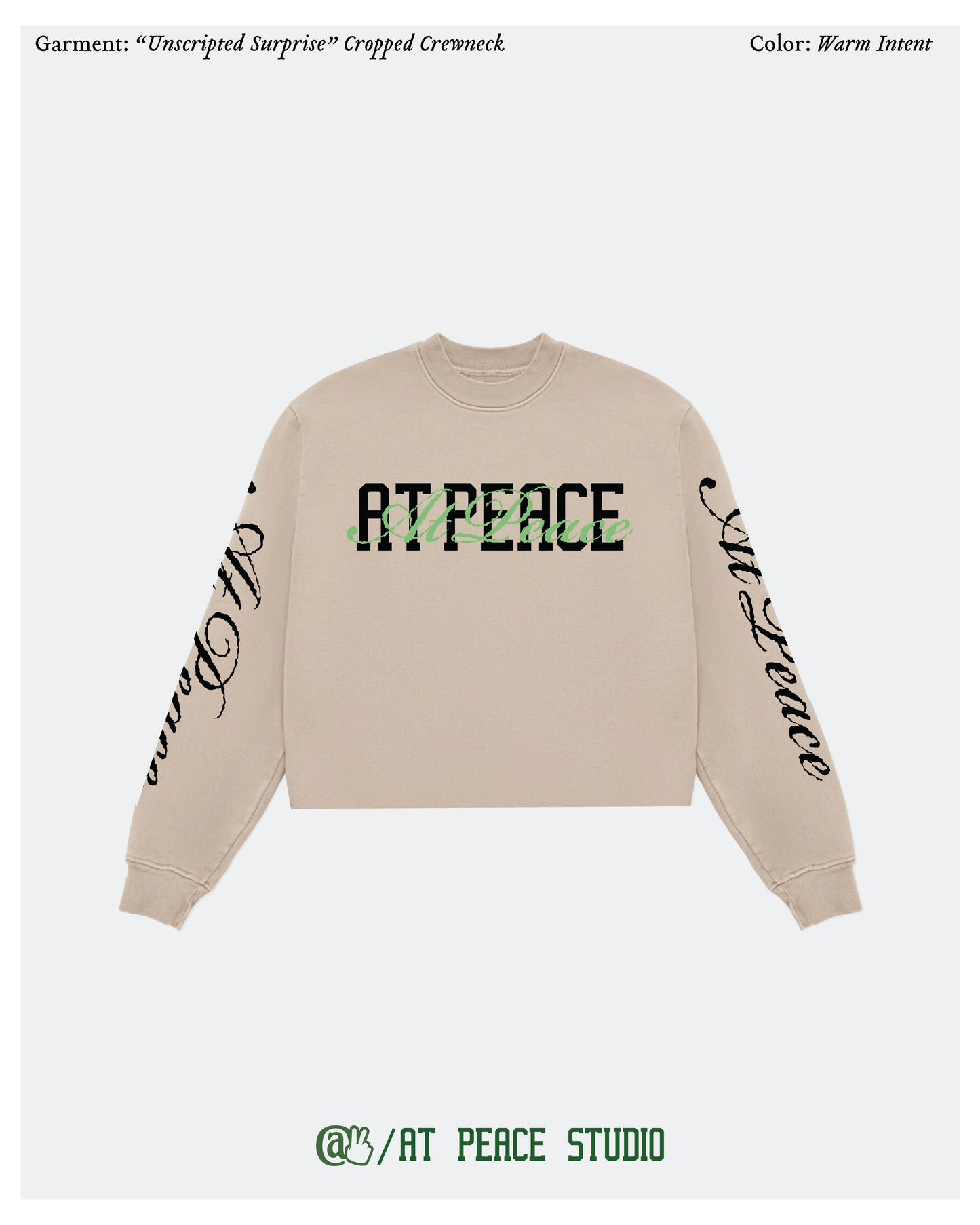 “Unscripted Surprise” Cropped Crewneck