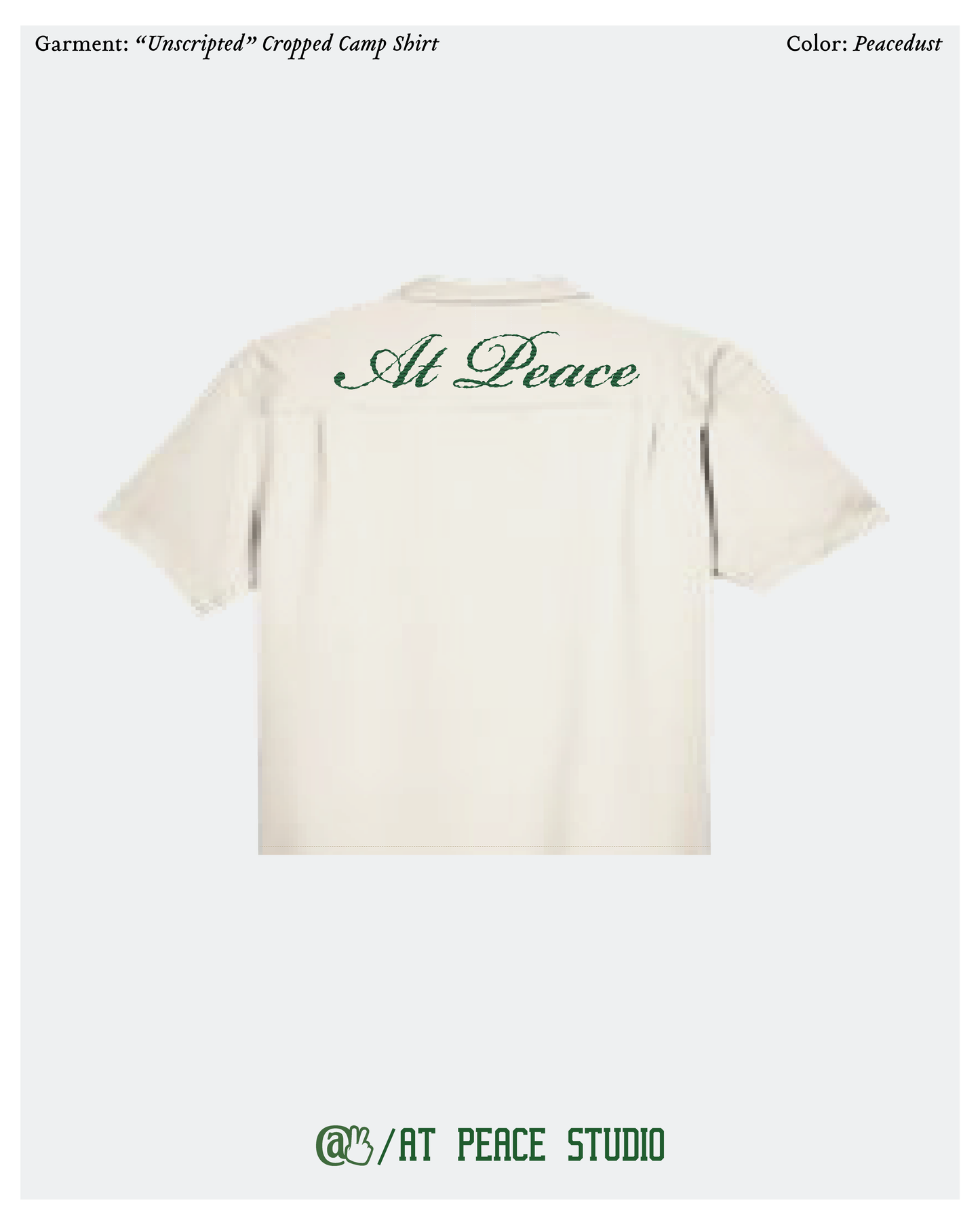 "Unscripted" Cropped Camp Shirt