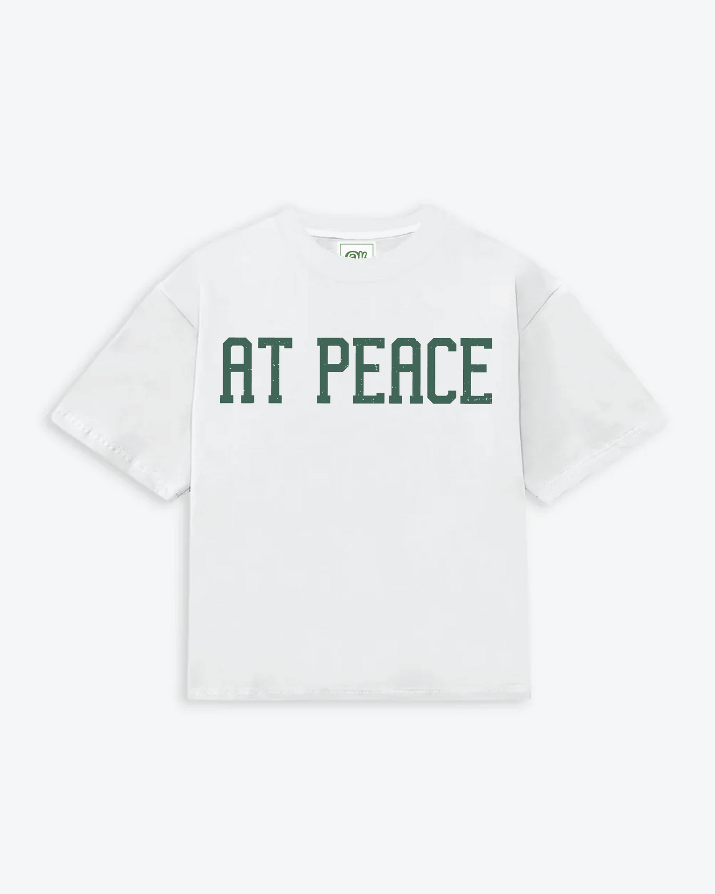At Peace Wordmark Cropped T-Shirt